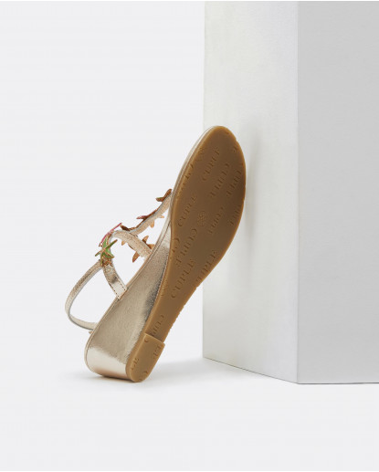 SANDALIA ESTRELLAS NAPA PLATINO