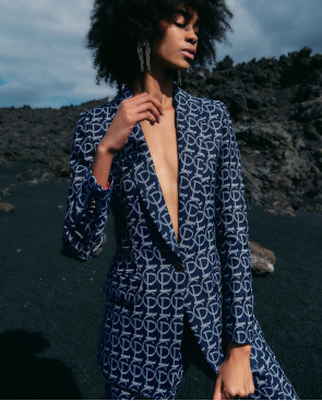 AMERICANA JACQUARD CLP AZUL