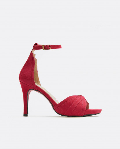 SANDALIA GEOMETRICA TACON ALTO...