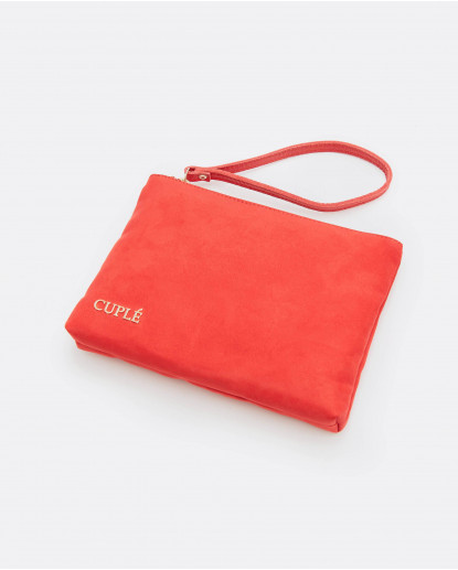 CARTERA ULTRASUEDE ROJO