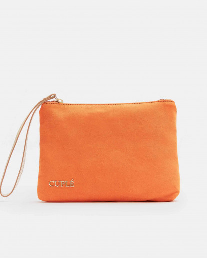 CARTERA ULTRASUEDE NARANJA