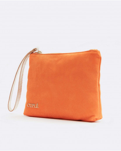 CARTERA ULTRASUEDE NARANJA