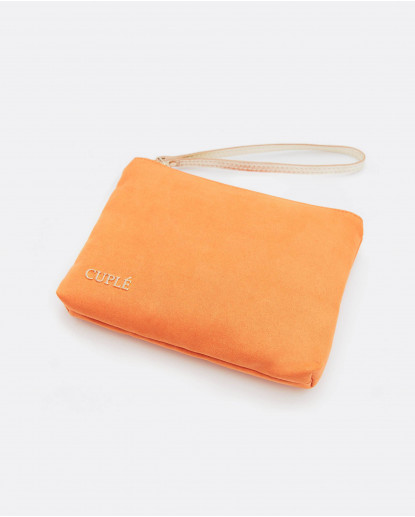 CARTERA ULTRASUEDE NARANJA