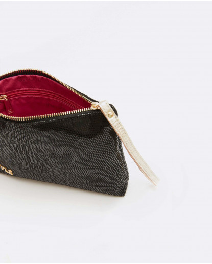 CARTERA SERPIENTE NEGRO