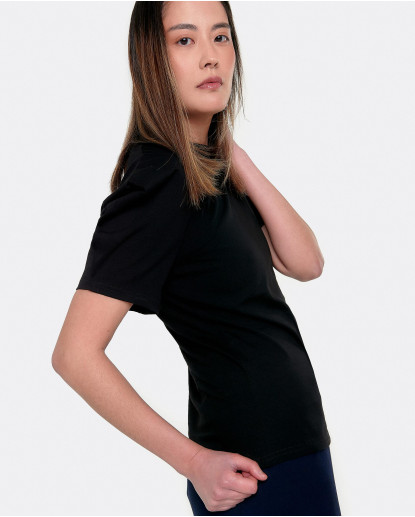 CAMISETA MANGAS ABULLONADAS ALGODON...