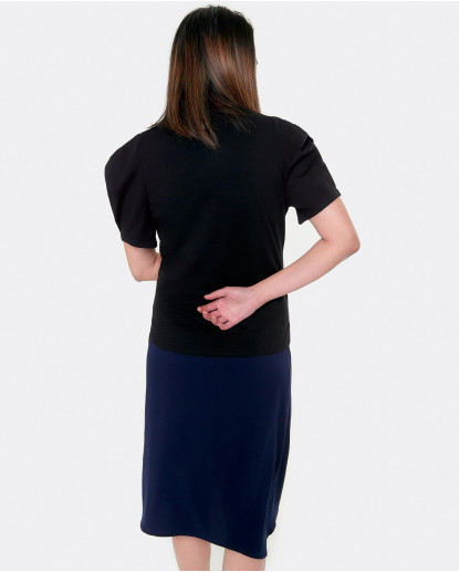 CAMISETA MANGAS ABULLONADAS ALGODON...