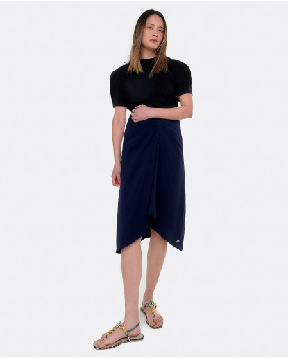 CAMISETA MANGAS ABULLONADAS ALGODON...