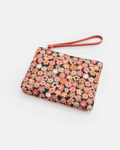 CARTERA PIQUE ESTAMPADO FLORES LIBERTY