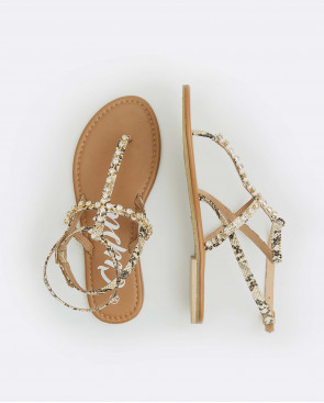 SANDALIA PLANA TIRAS Y... 2