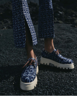 MOCASIN JACQUARD CLP AZUL