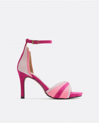 SANDALIA GEOMETRICA TACON ALTO...