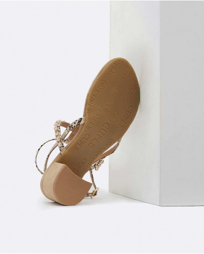 SANDALIA TACON TIRAS Y BRILLANTES...