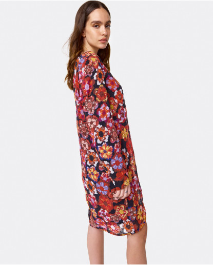 VESTIDO MINI MANGA LARGA PEDRERIA...