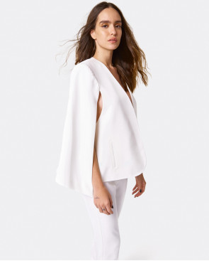 CHAQUETA CAPA CREP BLANCO 2