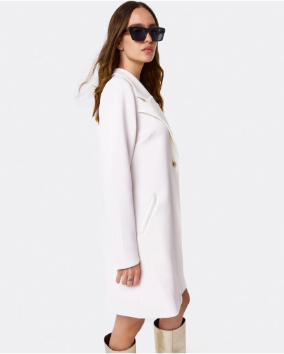 ABRIGO BLAZER NEOPRENO BLANCO