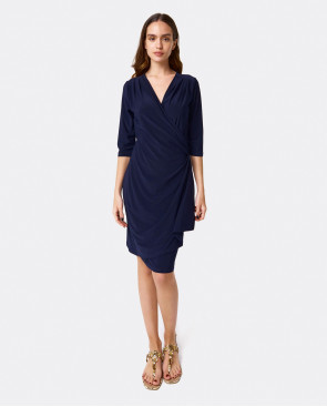 VESTIDO CRUZADO PUNTO MARINO