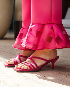 PALA TIRAS ULTRASUEDE FUCSIA