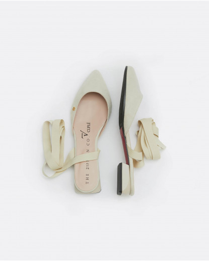 MULE CINTAS ULTRASUEDE BEIG