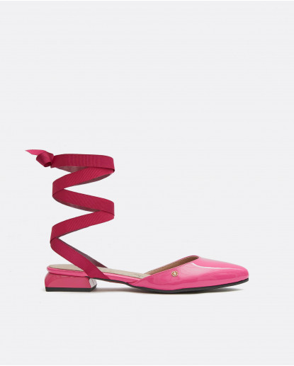 MULE CINTAS CHAROL FUCSIA