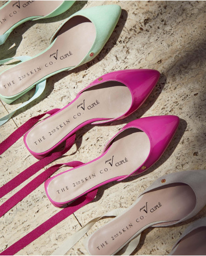 MULE CINTAS CHAROL FUCSIA