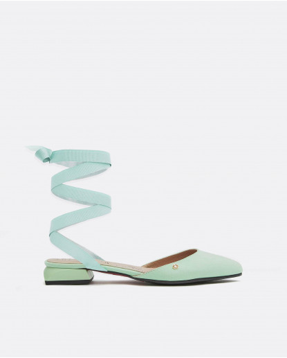 MULE CINTAS ULTRASUEDE VERDE