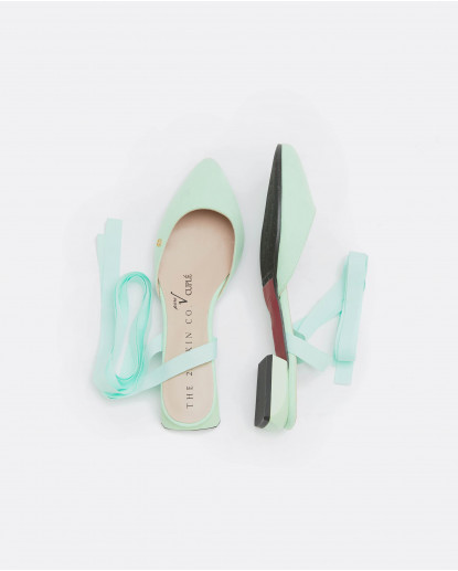 MULE CINTAS ULTRASUEDE VERDE