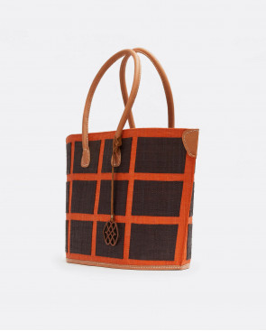 BOLSO RAFIA NARANJA 2