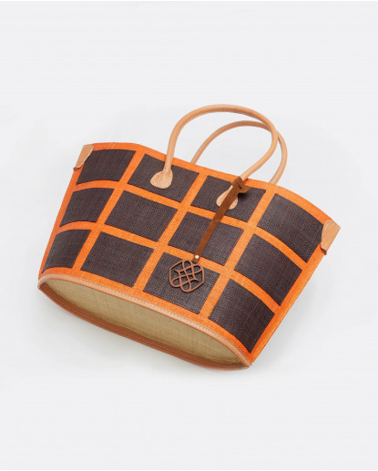 BOLSO RAFIA NARANJA