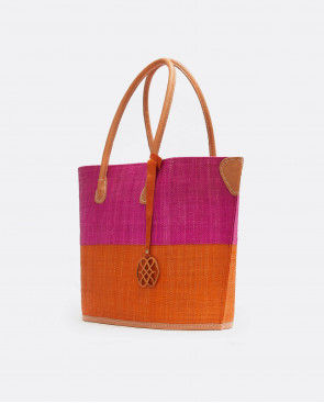 BOLSO RAFIA FUCSIA 2