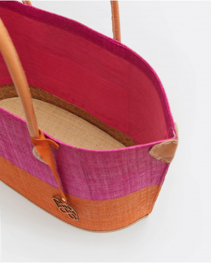 BOLSO RAFIA FUCSIA
