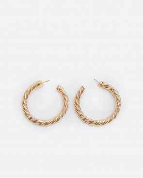 PENDIENTES ARO TRENZA METAL... 2