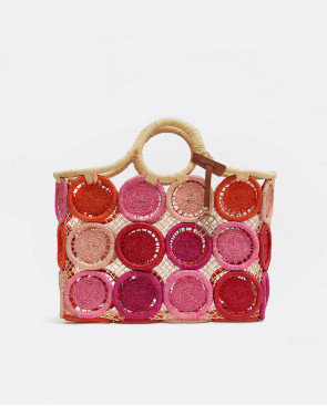 CESTAS MIMBRE FUCSIA