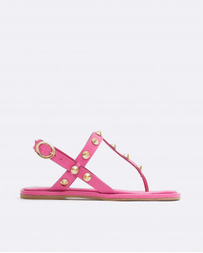 SANDALIA ESCLAVA NAPA ROSA