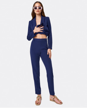 PANTALON LOLA CREP MARINO