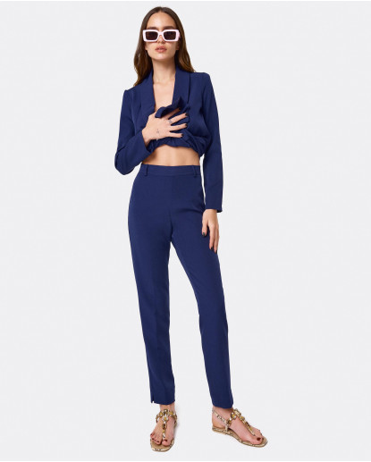 PANTALON LOLA CREP MARINO