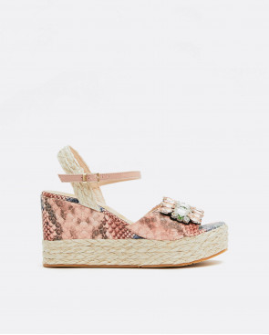 SANDALIA SERPIENTE MULTICOLOR