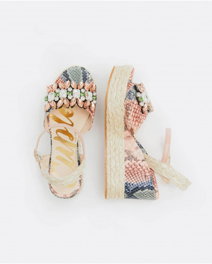 SANDALIA SERPIENTE MULTICOLOR