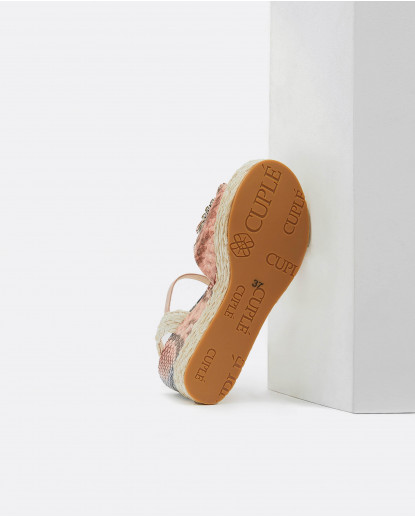 SANDALIA SERPIENTE MULTICOLOR