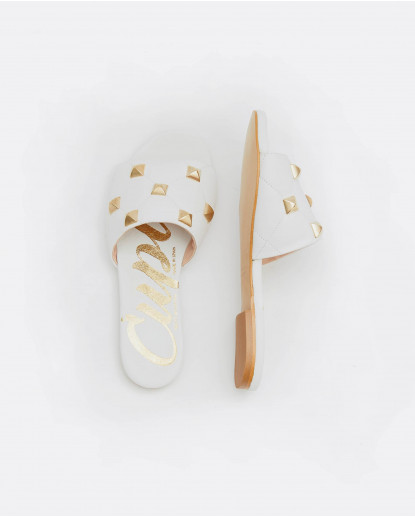 PALA ACOLCHADA TACHAS NAPA BLANCO