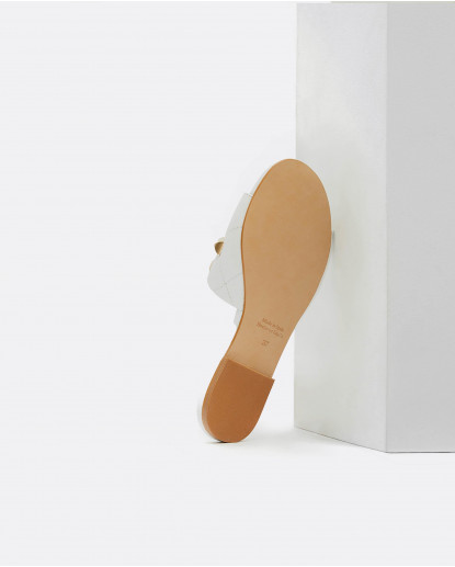 PALA ACOLCHADA TACHAS NAPA BLANCO