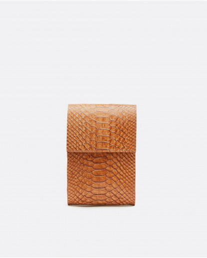 FUNDA MOVIL SERPIENTE CUERO