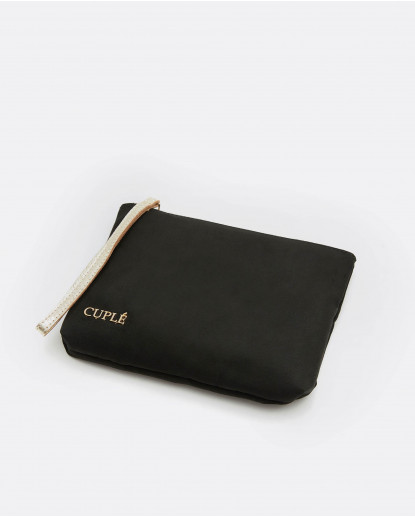 CARTERA ULTRASUEDE NEGRO