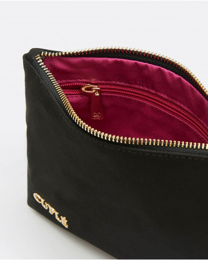 CARTERA ULTRASUEDE NEGRO