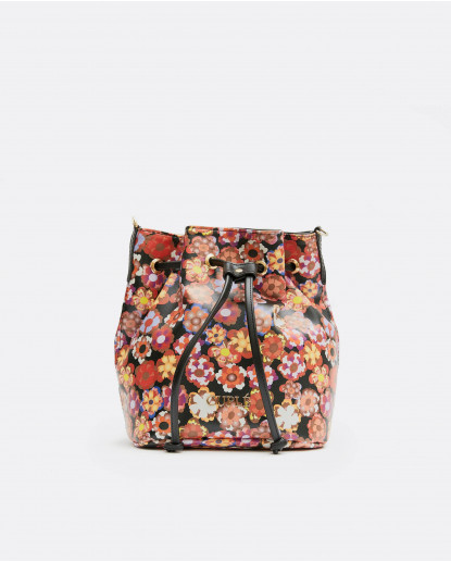 BOMBONERA TECNOPIEL ESTAMPADO FLORES