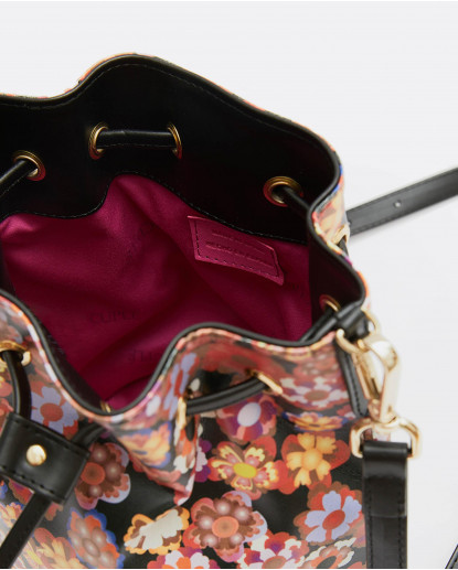 BOMBONERA TECNOPIEL ESTAMPADO FLORES