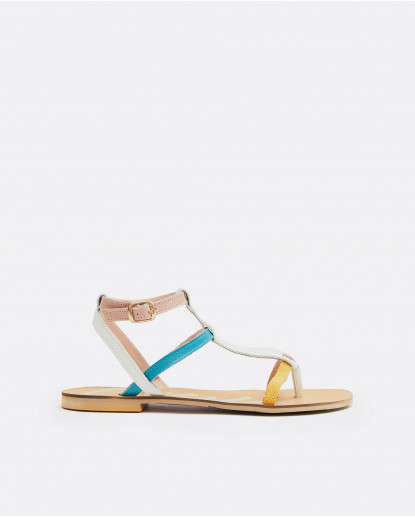 SANDALIA ROMANA MULTI SERRAJE AMARILLO