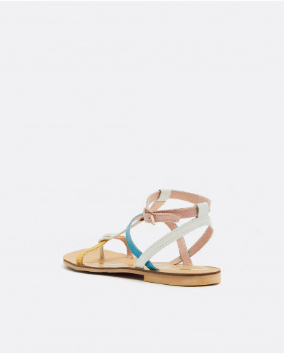 SANDALIA ROMANA MULTI SERRAJE AMARILLO