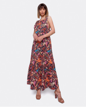 VESTIDO TIRANTES VOLANTE EN...