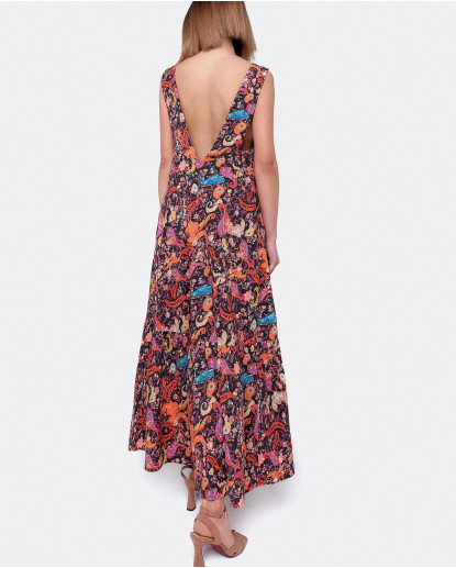 VESTIDO TIRANTES VOLANTE EN EL BAJO...