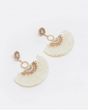 PENDIENTE ABANICOS TEXTIL... 2